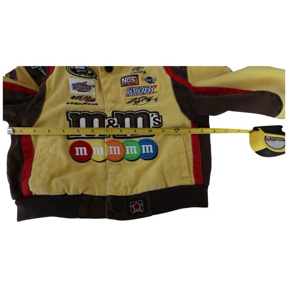 Nascar Kyle Busch JH Design M&M's Yellow Cotton Jacket w/Snaps Kids Size 3T - Picture 15 of 16